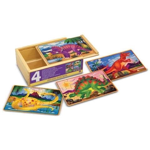 M & D 4 Dinosaurs Legno Puzzles - Foto 1