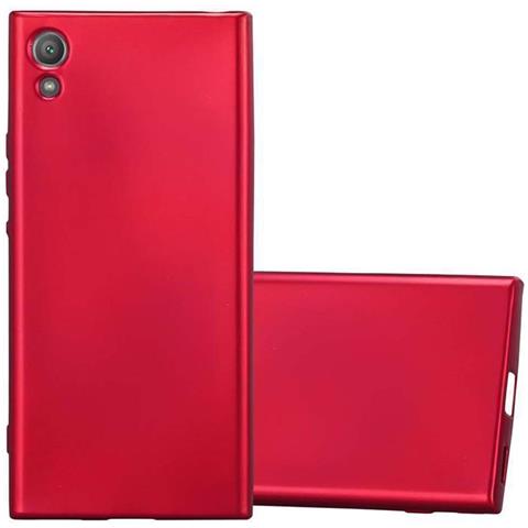 Custodia Compatibile Con Sony Xperia Xa1 In Rosso Metallico - Coperchio Protettivo In Silicone Tpu Flessibile - Foto 2