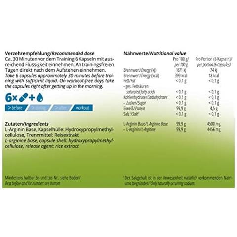 Nutri + Vegan L-arginina Base, Capsule, 360 Capsule - Foto 2