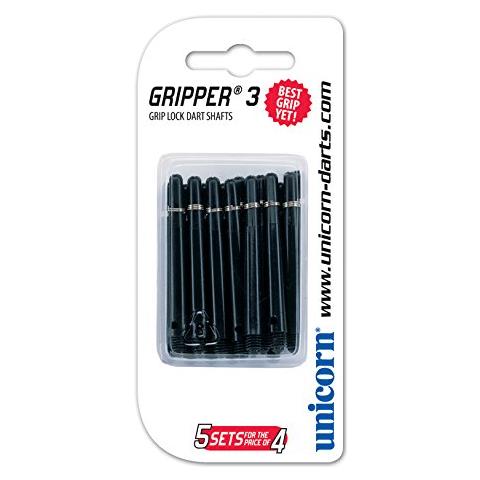 Gripper 3 Shaft, Set Di Impugnature Per Freccette, Nero (schwarz - Schwarz), S - Foto 1