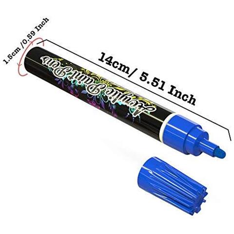 Desiderio Deluxe Acrilica Penne - Non Tossico A Base Dacqua Rock Painting Impermeabili Marcatori Kit Per Stone Ceramica Vetro Legno Porcellana Ciottoli - Reversibile Rotonda Tip - Foto 2