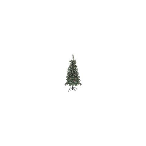 Albero Natale 150 Cm Con Bacche E Pigne Sestriere Verde - Foto 4