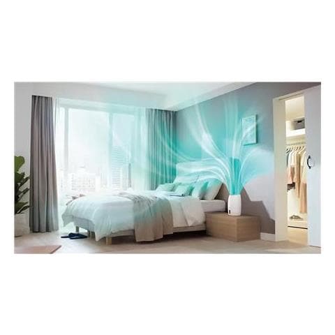 Hu2716/10 Umidificatore, 17 W, Capacità Serbatoio Acqua 2 L, Adatto Per Ambienti Fino A 32 M², Evaporazione Nanocloud, Capacità Di Umidificazione 200 Ml / ora, Bianco - Foto 2