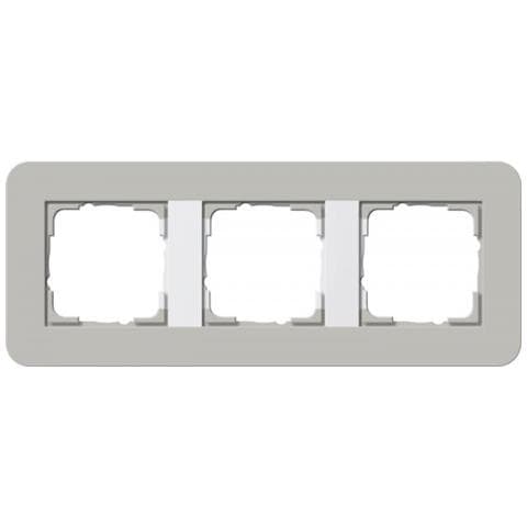 0213412 Placca Copripresa E Copri Interruttori Grigio, Bianco - Foto 1