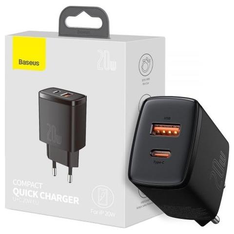 Caricatore Compatto 1x Usb-a 1x Usb-c 3 A (ccxj-b01) - Foto 1