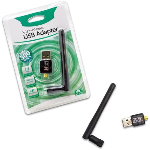 Wifi Usb Antenna Computer Fisso Portatile 300mbps 2.4ghz Dongle Adapter Wlan - Foto 1