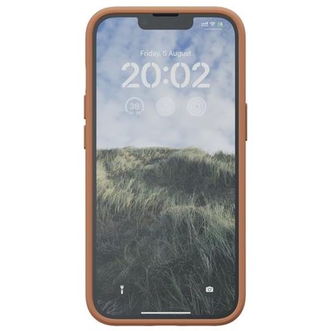 Cover Per Iphone 14 In Vera Pelle, Marrone Chiaro - Foto 5