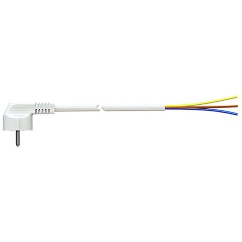 Cavo Di Alimentazione 7000/1,5 Schuko 4,8 Mm 250 V 16 A Bianco 3 X 1,5 Mm 1,5 M - Foto 1