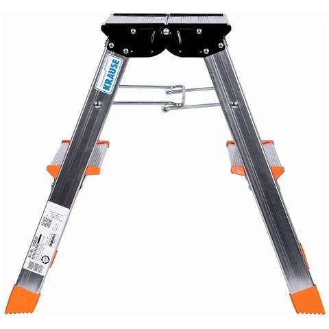 Scala Pieghevole A 2 Scalini Krause 130020 Argentato Alluminio - Foto 2