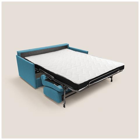 Evans Divano letto matrimoniale in tessuto impermeabile T13 189 cm (mat. 160x197) azzurro - Foto 2