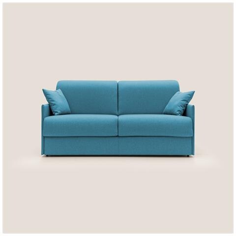 Evans Divano letto matrimoniale in tessuto impermeabile T13 189 cm (mat. 160x197) azzurro - Foto 3