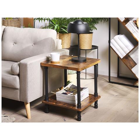 Tavolino Veril Marrone Scuro - Foto 1