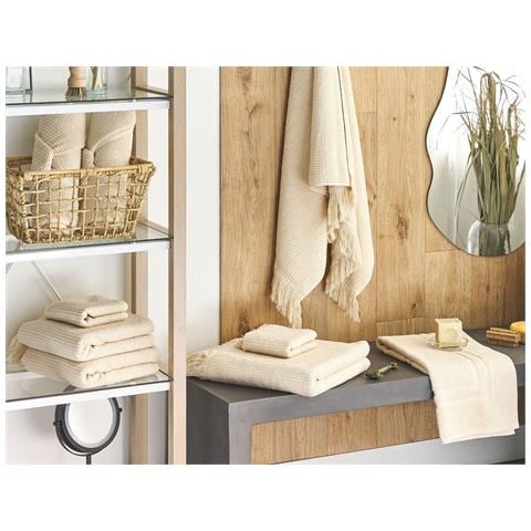 Set Di 9 Asciugamani Cotone Beige Atiu - Foto 1