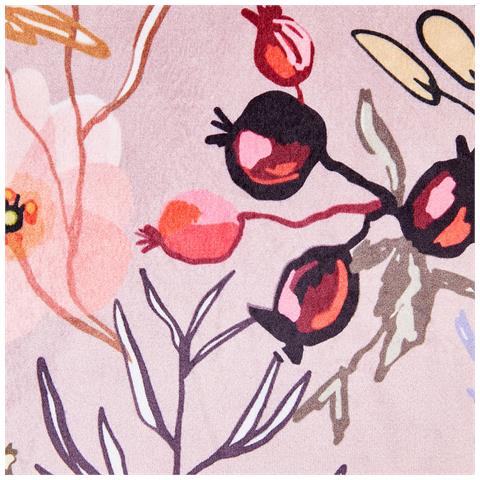 Set Di 2 Cuscini Anemones Velluto 45 X 45 Cm Floreale Rosa Pastello - Foto 2
