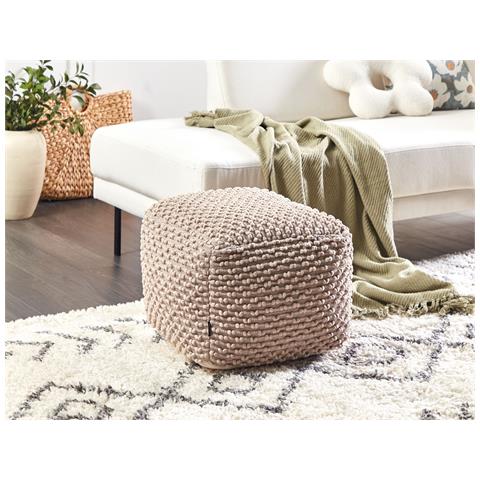 Pouf Kingri Cotone Tortora - Foto 1