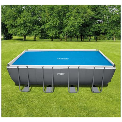Copertura Solare Per Piscina Blu 538x253 Cm In Polietilene - Foto 3