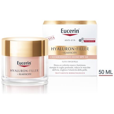 Hyaluron-filler +elasticity Crema Viso Giorno Rosè Spf30 Anti-età Per Tutti I Tipi Di Pelle 50ml - Foto 1