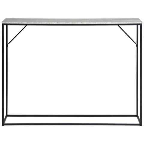 Tavolo Consolle Vita - Marrone - Metallo - 26x110x80 Cm - Foto 1