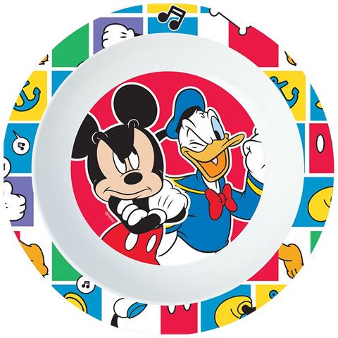 Piatto Fondo Originale Mickey In Plastica Rigida Per Bambini. - Foto 1