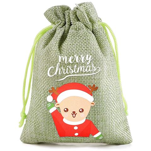 Sacchetti Regalo Di Iuta Di Natale   15 Pezzi - Foto 2