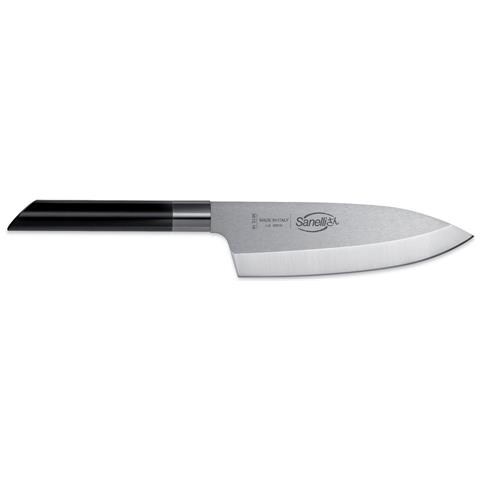Coltello Da Cucina Sanellisan - Nero - Acciaio - 9,3x3,3x37,5 Cm - Foto 1