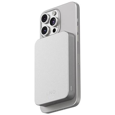 Power Bank Magnetico Qi 10000mah 7.5w Usb-c Power Delivery 20w, Grigio - Foto 1