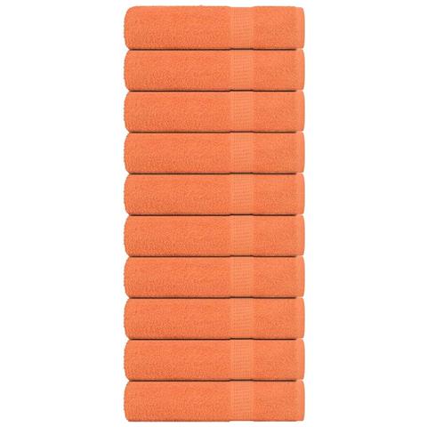 Asciugamani Bagno 10pz Arancioni 100x150cm 360g/m 100% Cotone - Foto 1
