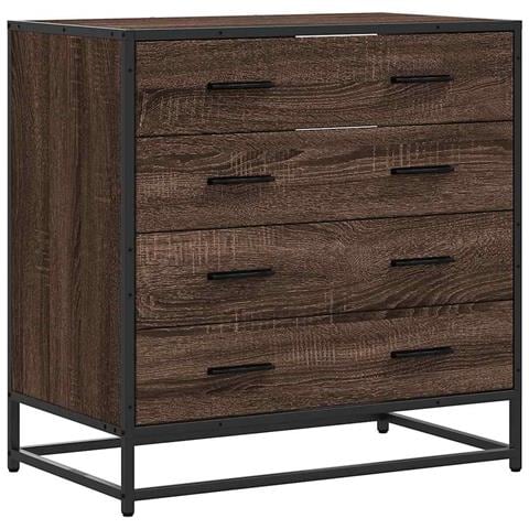 Cassettiera Rovere Marrone 70x41x70 Cm In Legno Multistrato - Foto 2