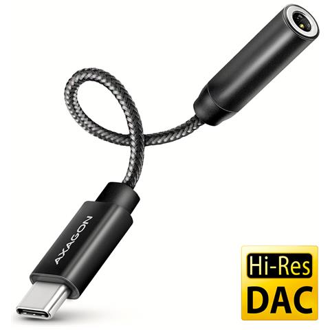 ADA-HC cavo audio 0,1 m 3.5mm USB tipo-C Nero - Foto 1