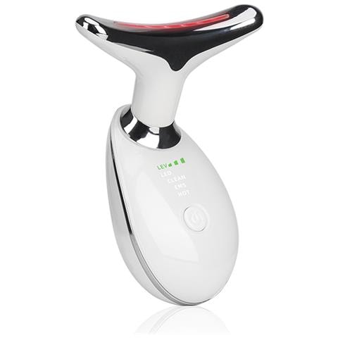 Strumento Di Bellezza Per Collo E Viso Con Luce Led Pulsata. Illuminazione E Ringiovanimento Della Pelle. - Foto 1
