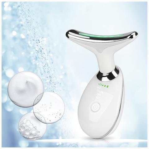 Strumento Di Bellezza Per Collo E Viso Con Luce Led Pulsata. Illuminazione E Ringiovanimento Della Pelle. - Foto 4