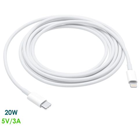 Cavo Di Dati E Ricarica Tipo C A Lightning 8 Pin (maschio). Ricarica Rapida, 3a, 20w, 2 Metri. - Foto 1