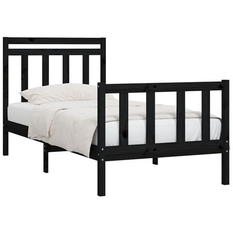 Giroletto Nero In Legno Massello Di Pino 100x200 Cm - Foto 2