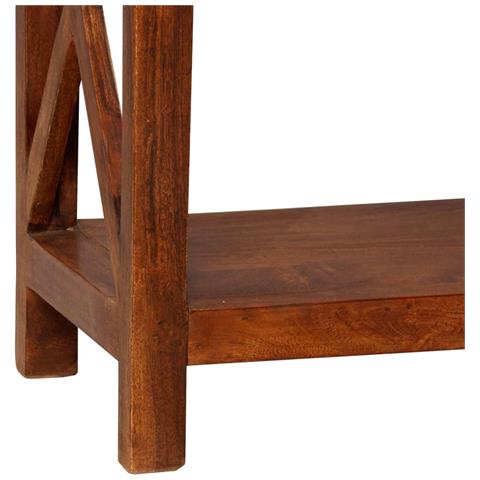 Lusso Casadino -  Libreria In Legno Acacia Con Finitura Ambra 60x30x160 Cm - Foto 7