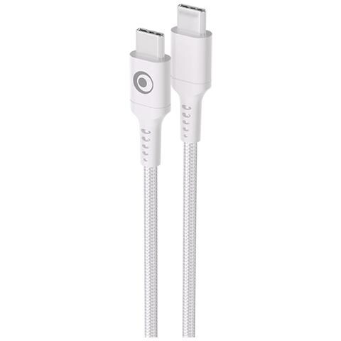 Cavo Intrecciato Da Usb-c A Usb-c 2m 5a Pd 100w Ultra Resistente, Bianco - Foto 2