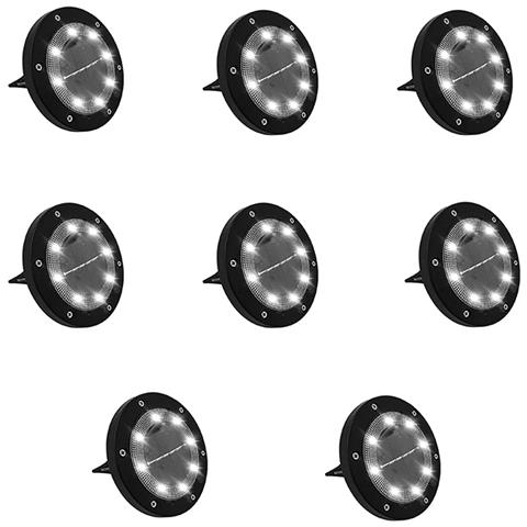 Luci Da Terra A Energia Solare Led Con Cornice Nera  8 - Foto 1