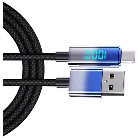 Cavo Usb-c A Usb-c Con Display Digitale Nascosto Zl-tk18 2 Metri - Foto 2