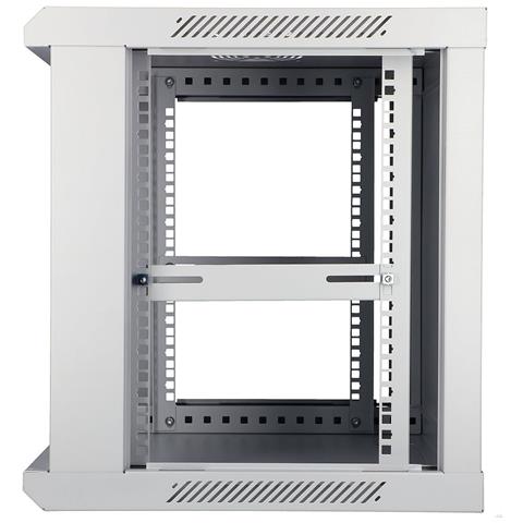 Extralink Armadio per montaggio su rack 9U 600x450 Grigio montaggio a parete, Da parete, 9U, 65 kg, Lucchetti, Griglie, Grigio - Foto 2