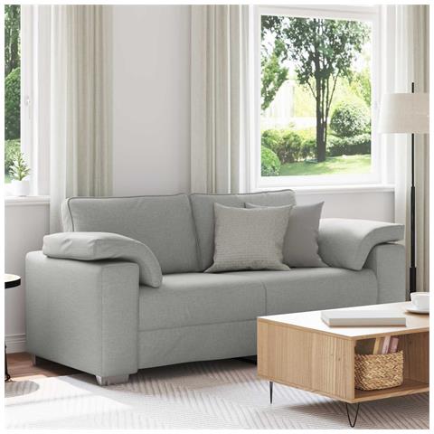 Divano Loveseat Grigio Nuvola 140 cm in Tessuto - Foto 2