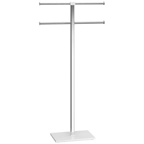 Piantana Portasciugamani Acciaio Inox E Resine Termoplastiche Serie Rainbow Ra31 Bianco - Foto 2