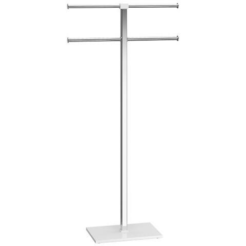 Piantana Portasciugamani Acciaio Inox E Resine Termoplastiche Serie Rainbow Ra31 Bianco - Foto 1