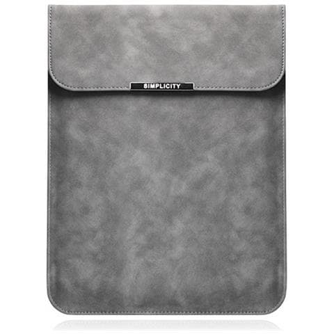Custodia Verticale Per Laptop Con Supporto - Borsa Universale In Pelle Pu Da 13.3/14 Pollici - Foto 1