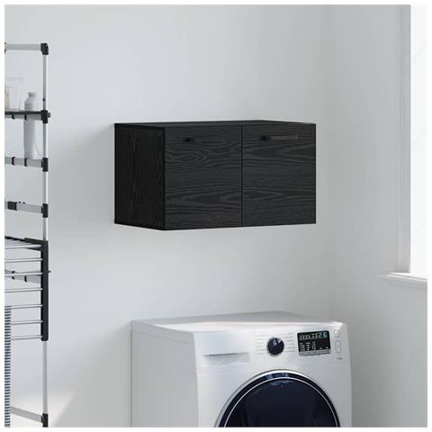 Armadietto a muro Rovere nero 60 x 36.5 x 35 cm - Foto 2