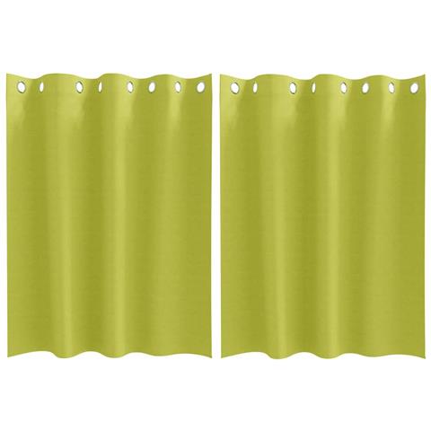 Tende con tende 2 pcs Mela verde Poliestere - Foto 1