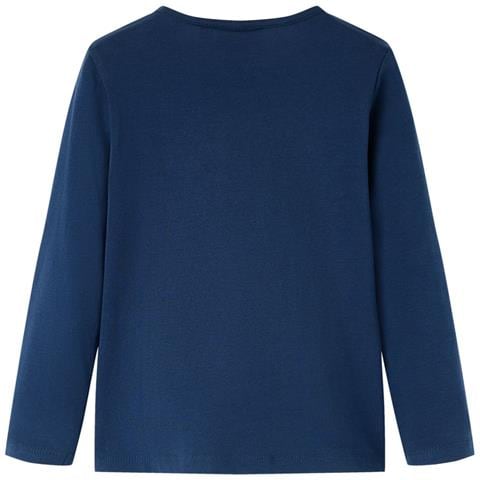 Maglietta per Bambini a Maniche Lunghe Blu Marino 116 - Foto 2