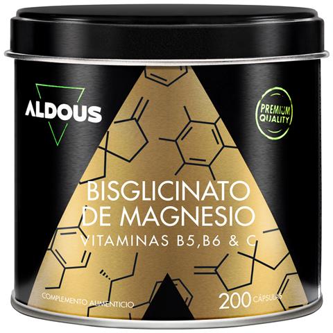 Bisglicinato Di Magnesio Con Vitamina C, B5 E B6 Aldous | 200 Capsule - Foto 1