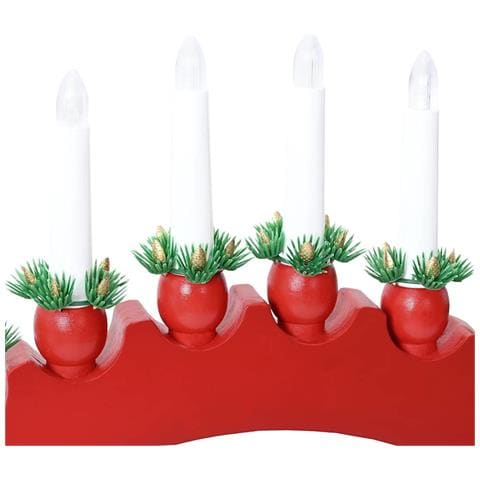 Arco di Candele di Natale con 10 Candele LED Rosso - Foto 9