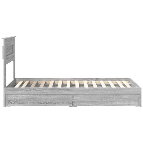 Letto con Contenitore con testiera Grigio Sonoma 75 x 190 cm - Foto 9