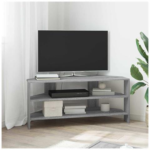 MobileTVAngolare Grigio Sonoma 102x40,5x45cm Legno multistrato - Foto 2