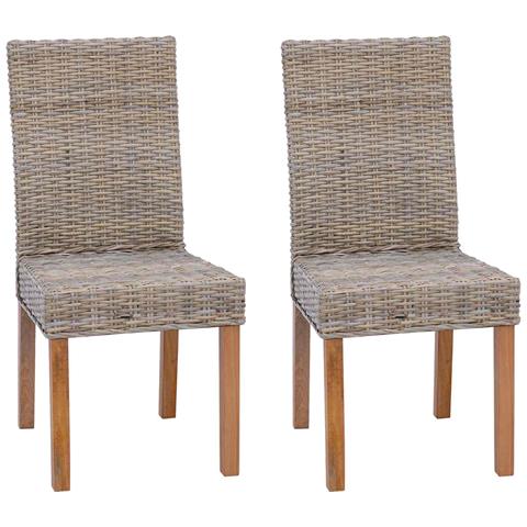 Sedia da pranzo 2 pcs Grigio Kubu 45 x 54 x 93 cm - Foto 1